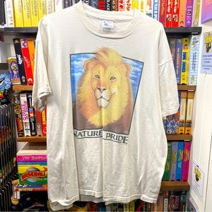 XXL VINTAGE LION SINGLE STITCH NATURES PRIDE HUMAN-I-TEES